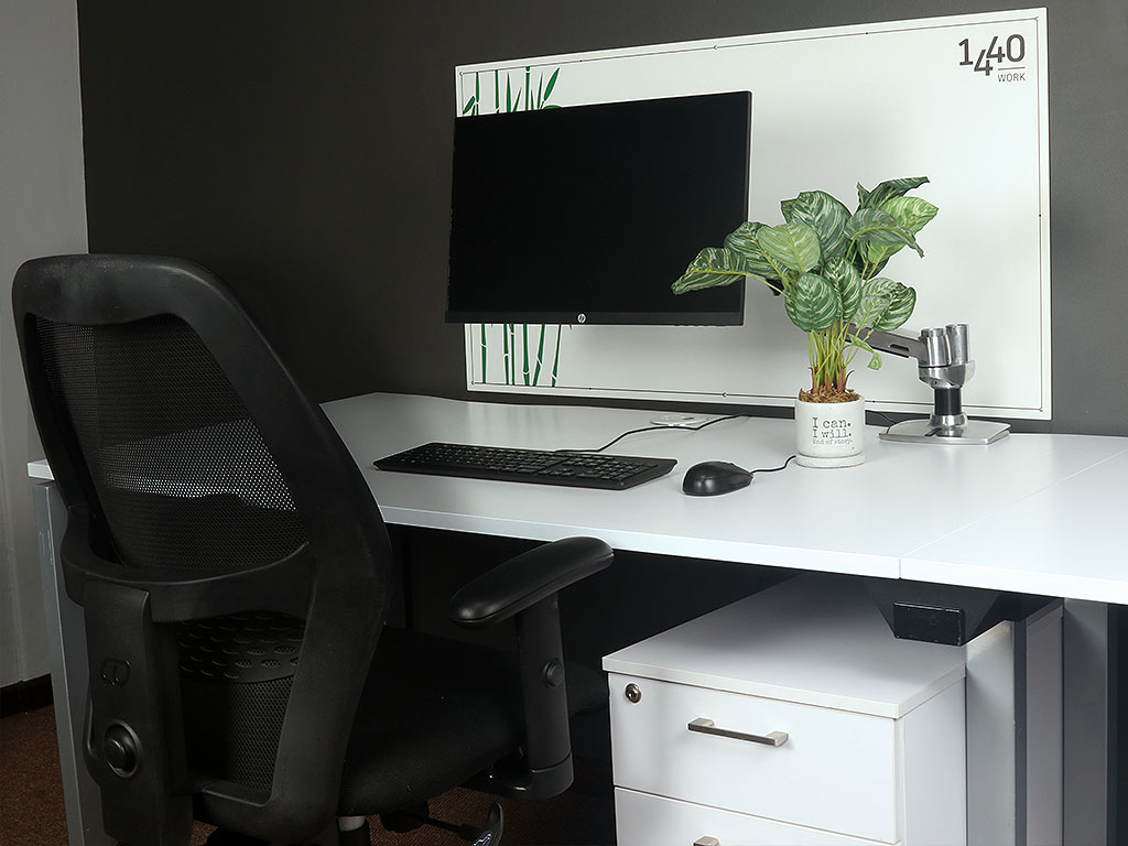 DEDICATED DESK with Monitor(s) Work Space (monthly rental) (Dedicated Desk + Monitor)
